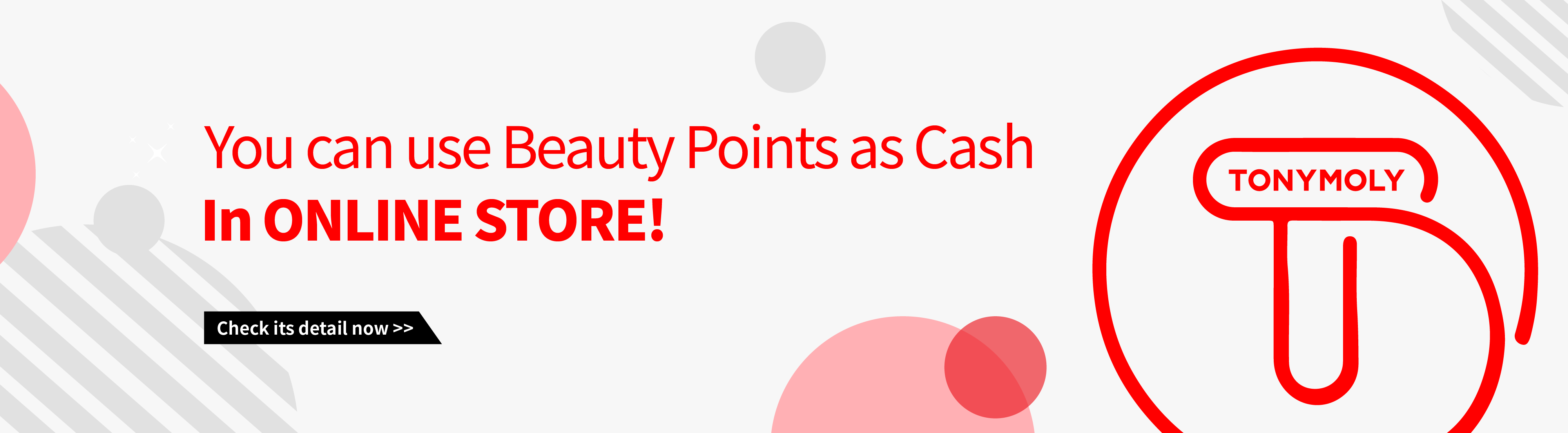 You can use your points IN ONLINE STORE!